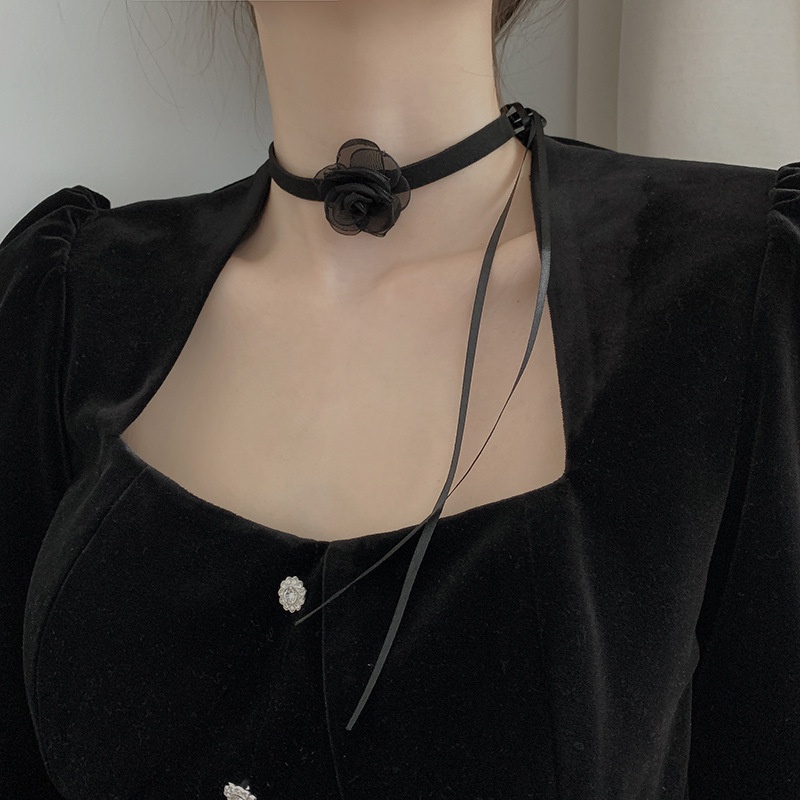 Jepang dan Korea renda rose kupu-kupu klavikula rantai wanita Lolita ornamen Gothic gaya JK seragam