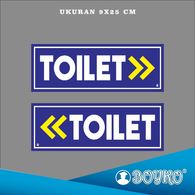 

Acrylic Sign/papan nama/Label Acrylic Toilet Kanan / Toilet Kiri