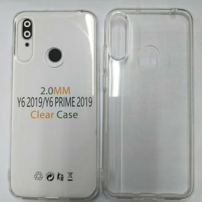 C/C- Softcase Clear Case Sillikon Kondom Bening Casing Huawei Y6 Prime 2019