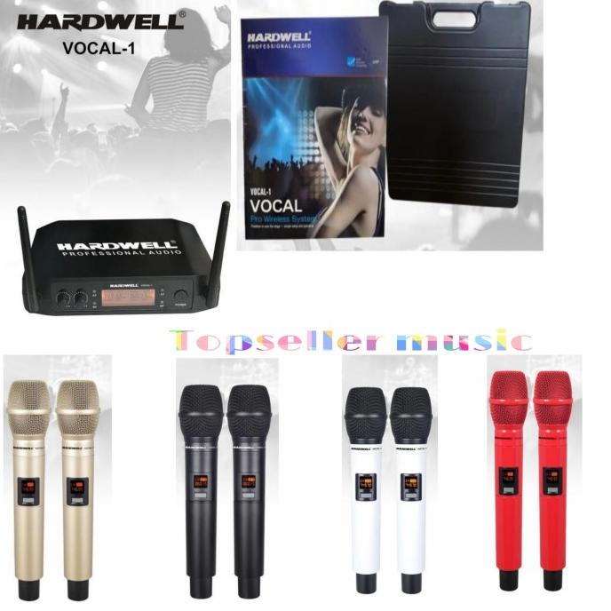 MIC WIRELESS HARDWELL VOCAL 1 ORIGINAL DOUBLE HANDHELD VOCAL1 HARDWELL