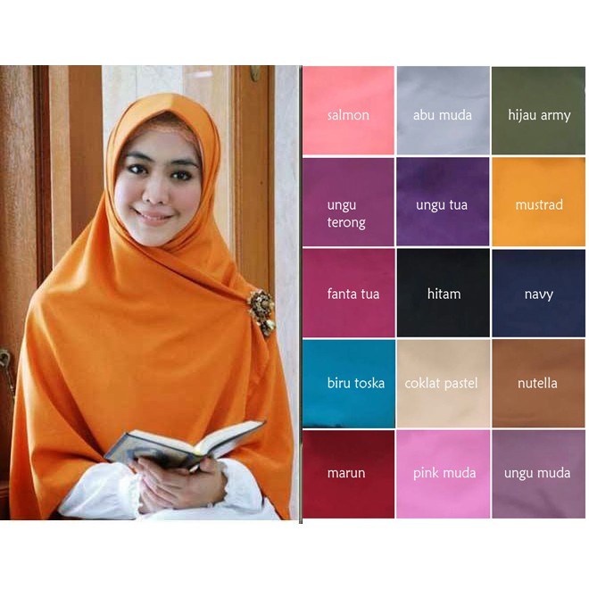 Hijab Segi Empat Wolfis 115x115 cm / segi empat wolfis premium / segi empat wolfis jumbo