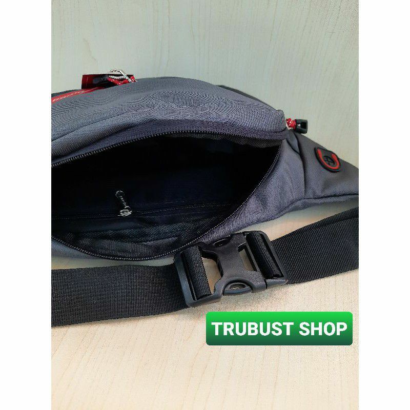 tas waist bag selempang slendang sling bag pinggang abu tua AMBA NV-120