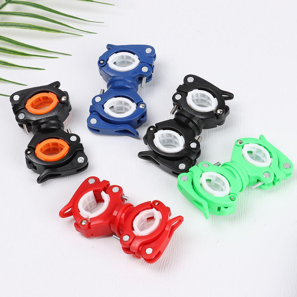 R-FLOWER Dudukan Lampu Sepeda Klip Bersepeda Klip Lampu Depan Clip 360r Swivel Torch Bracket