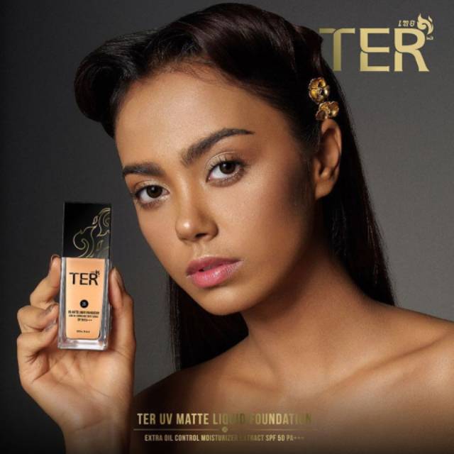 TER UV Matte Liquid Foundation Extra Control Moisturizer Extract SPF 50 PA+++ Thailand / Full Cover