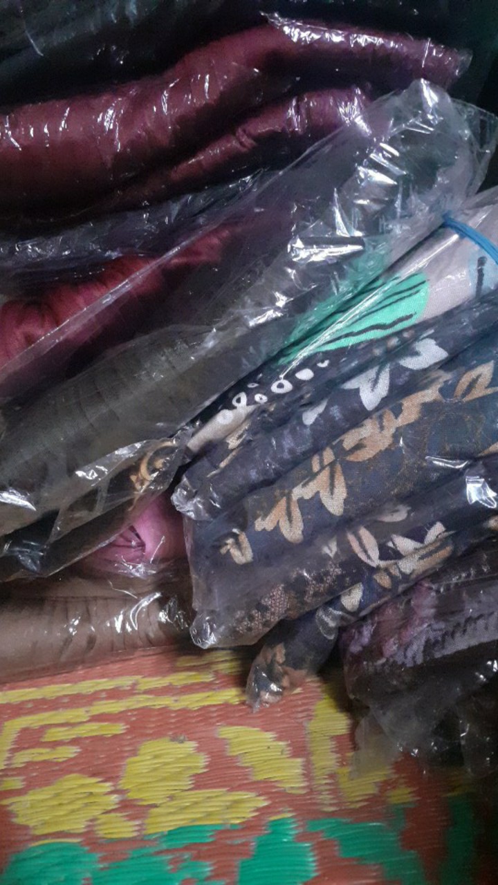 Batik Couple Keluarga Sania Ruffle Ori Ndoro Jowi Dnt Motif Bambu Putih