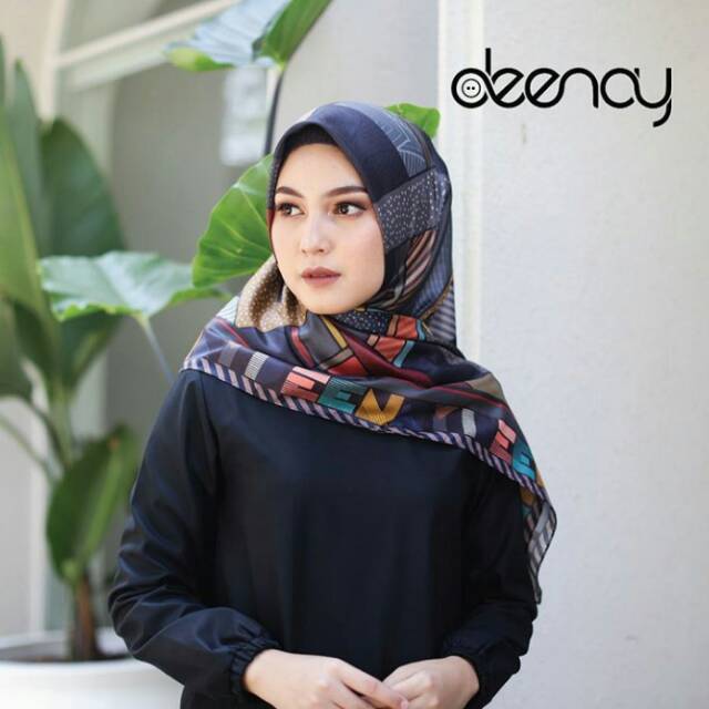 JESSA - Kerudung Deenay Original Voal Scarf Printed Motif
