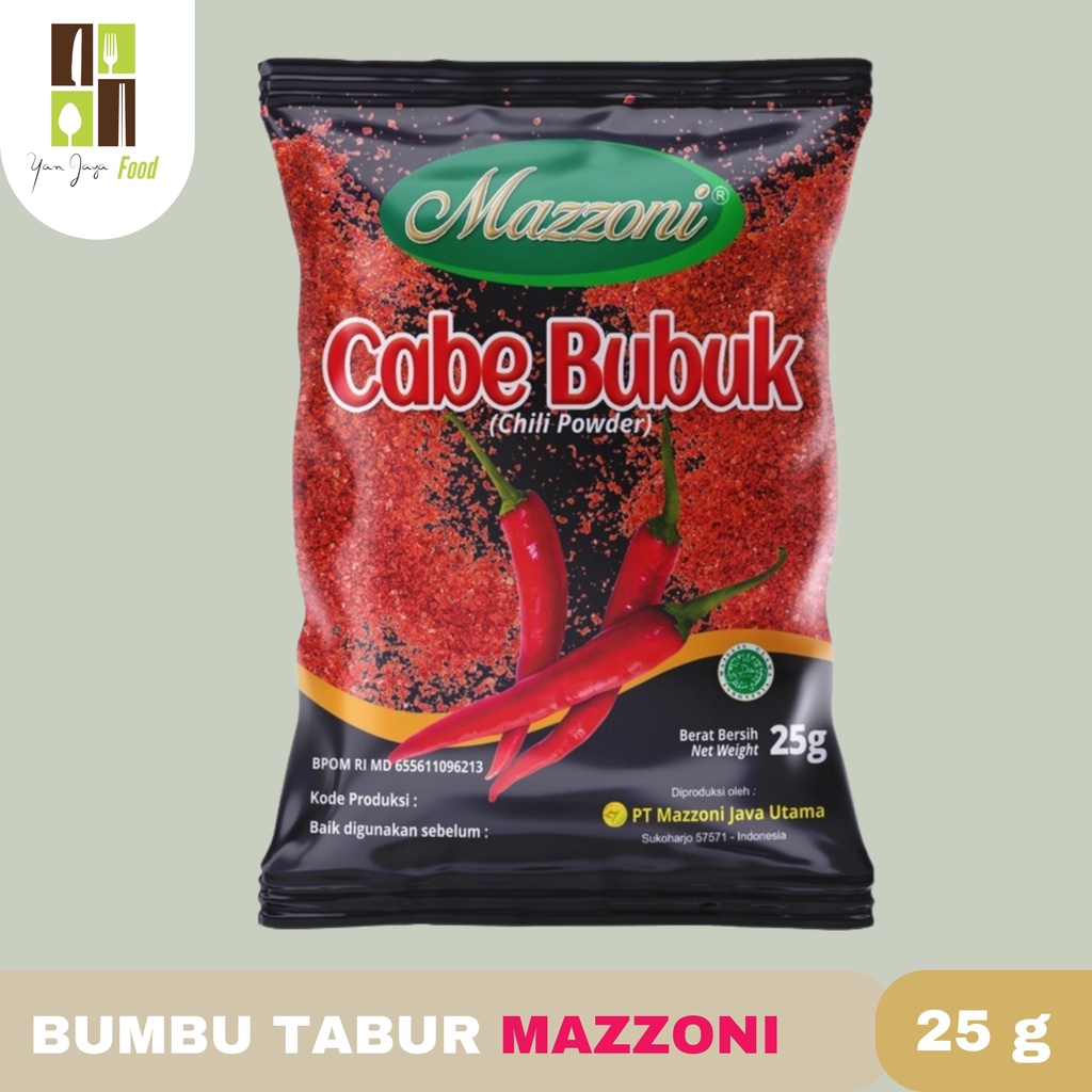 Mazzoni Bumbu Tabur  Cabe Bubuk / Bubuk Cabe 25gr