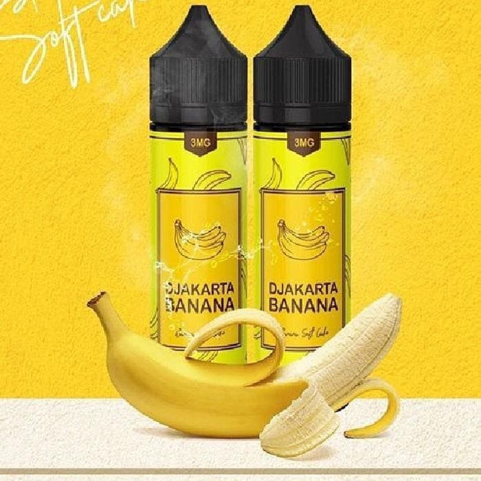 LIQUID VAPE DAN VAPOR DJAKARTA BANANA 3MG 6MG