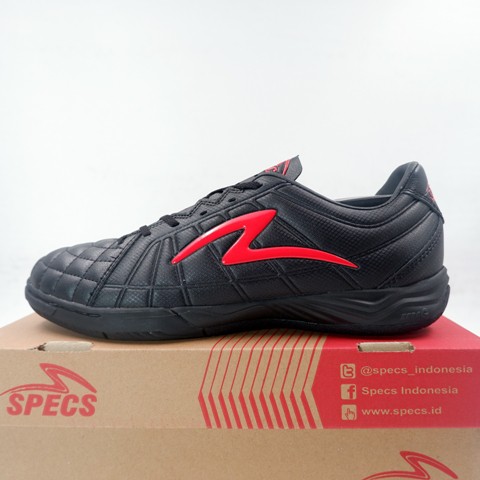 Sepatu Futsal Specs Metasala Kaze IN Black Red 401399 Original BNIB