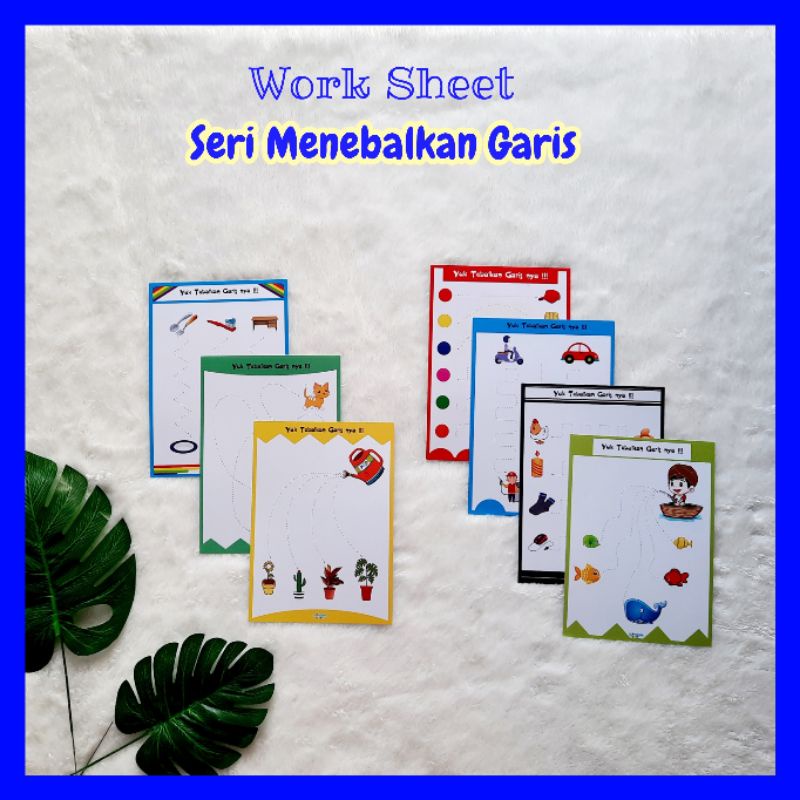 

MAINAN EDUKASI ANAK WORKSHEET WIPE AND CLEAN BUSY PAGE LEMBAR AKTIVITAS ANAK PAUD 3 TAHUN seri menebalkan garis