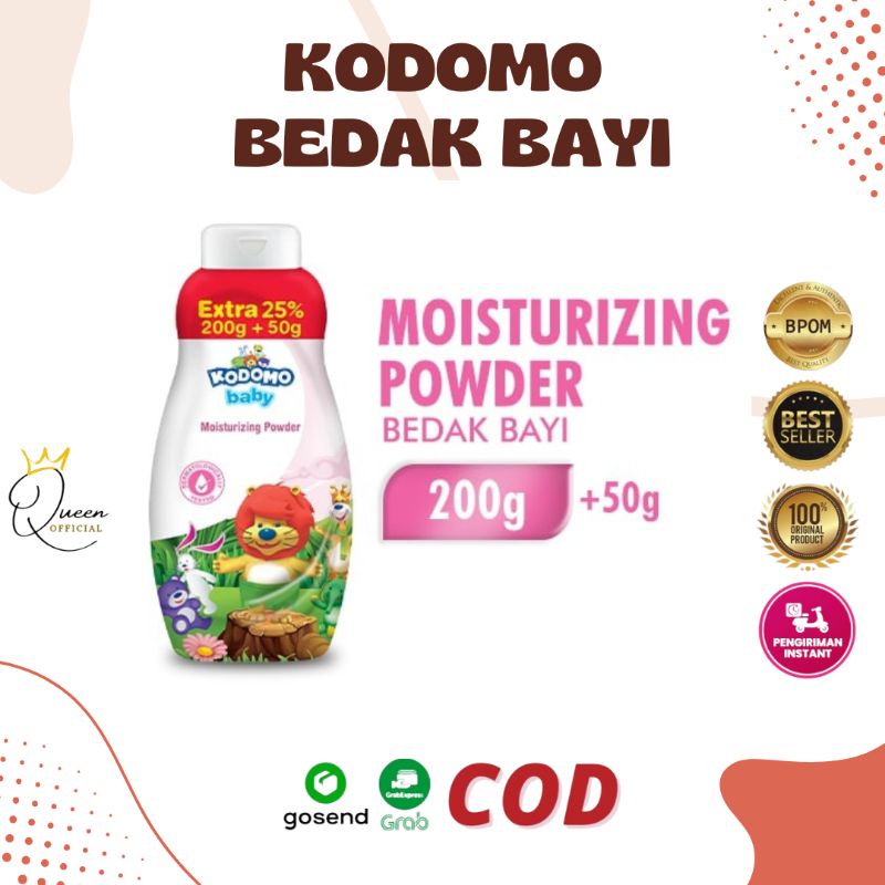 KODOMO BABY MOISTURIZING POWDER - Bedak Bayi 200+50gr