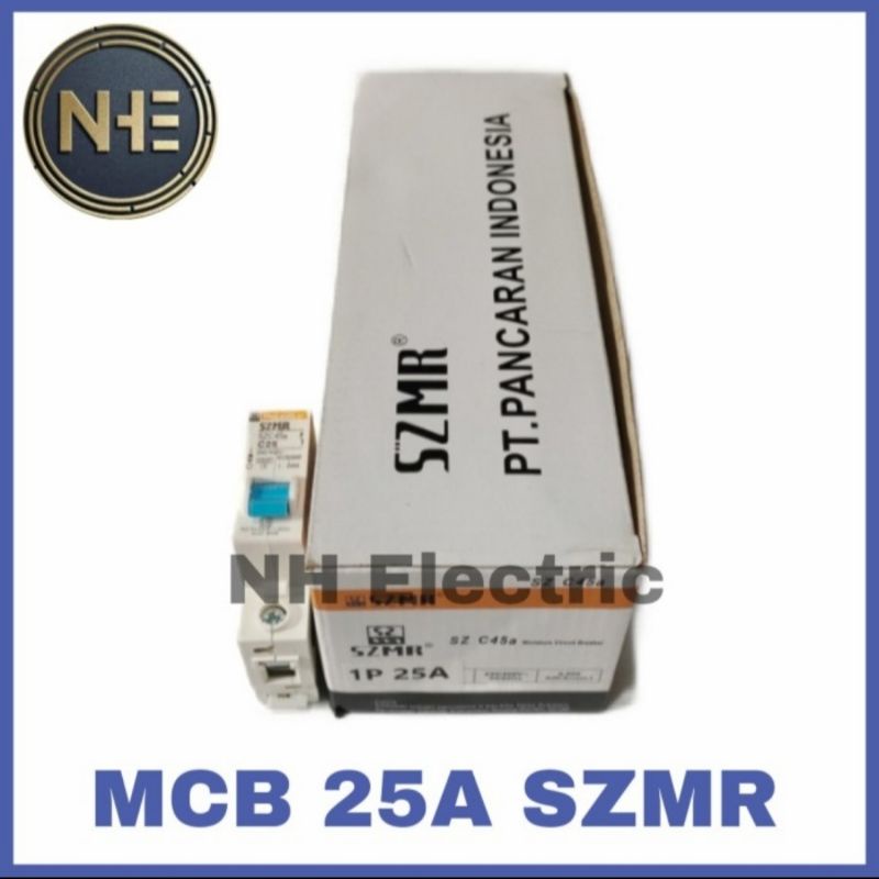 Mcb 1 Phase Szmr 2A, 4A, 6A, 10A, 16A, 20A, 25A, 32A, Dan 40A SNI