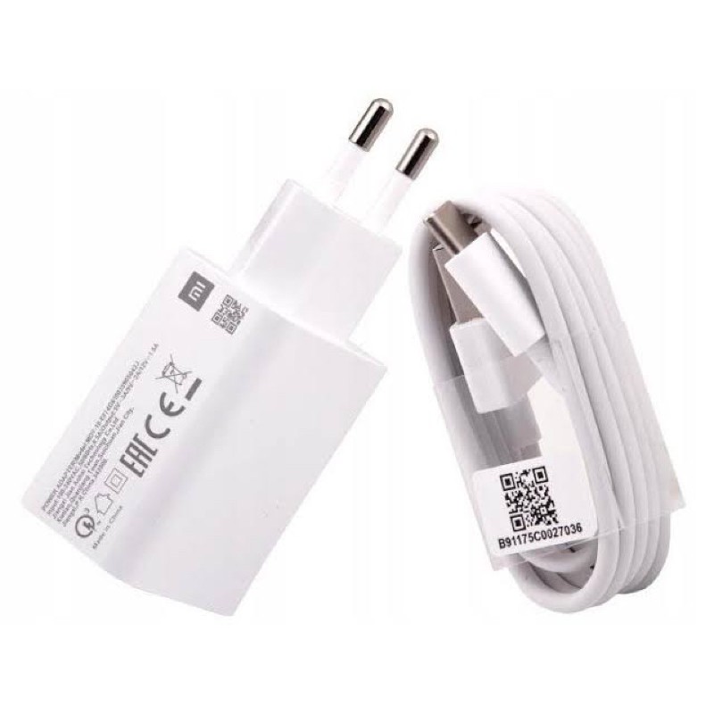 Original Charger Xiaomi Type C Tipe C MDY08EI FAST CHARGING QUALCOMM 3A NOTE 7 8 9 POCO