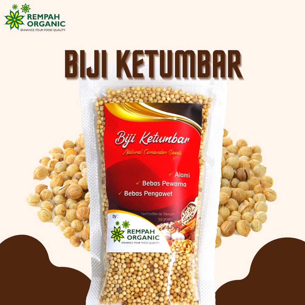 

Rempah Organic - Natural Coriander Seeds / Biji Ketumbar 50 Gram