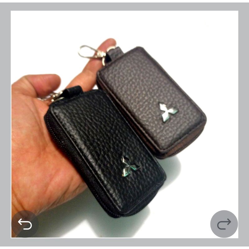 gantungan kunci mobil Mitsubishi kotak zipper - dompet stnk mobil mitsubishi