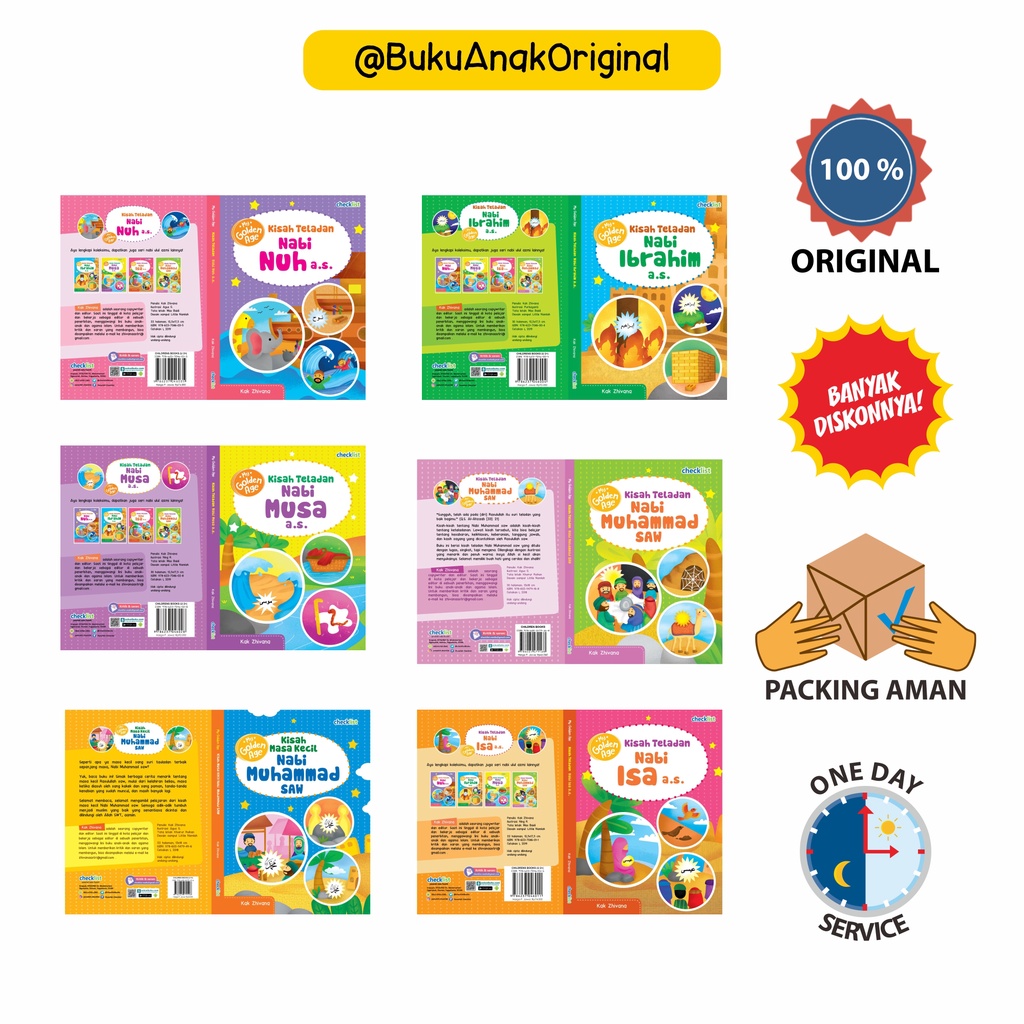 Boardbook Anak My Golden Age Kisah Teladan Para Nabi
