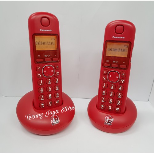 

Telepon Wireless Panasonic KX-TGB212 (2 handset) (Merah) KX-TGB 212