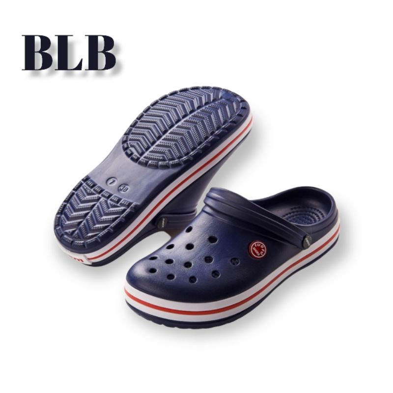 SANDAL SLIP ON BAIM POLOS LUOFU SANDAL SELOP UNISEK LUOFU TALI BELAKANG TRENDY SANDAL CEWEK COWOK EMPUK