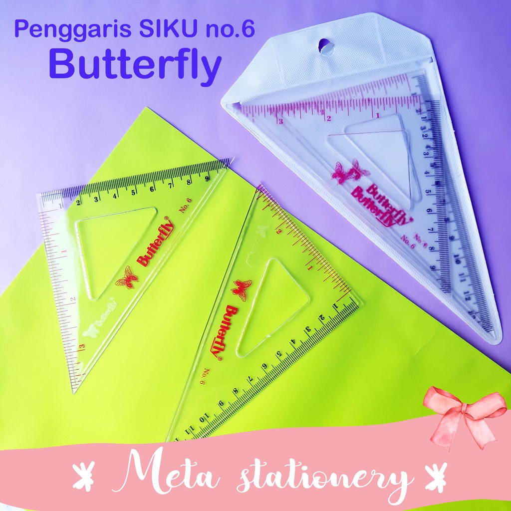 

Penggaris Siku Butterfly No. 6 (2pc)