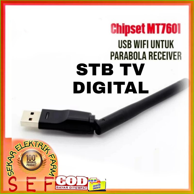 USB Wifi UNTUK STB dengan Chipset MT7601 untuk Receiver Parabola DVB-S2 Receiver Terrestrial DVB-T2