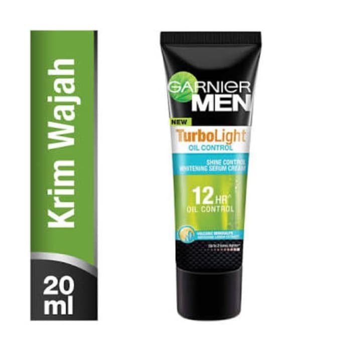 GARNIER Men Turbolight Oil Control Whitening Serum Cream 20ml