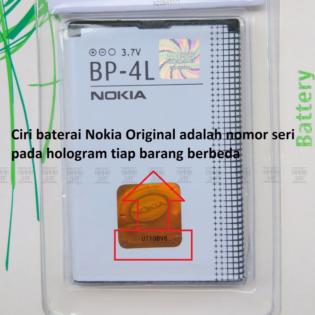 Baterai Nokia E6 E6i E63 E71 E72 E73 Mode E90 N97 BP4L BP-4L Original OEM Batre Batrai Battery BP 4L