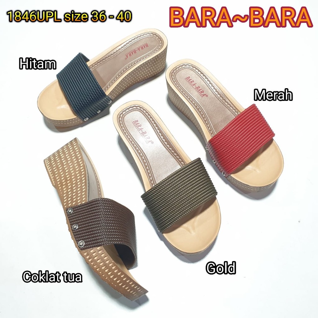 BARA BARA Jelly sandal karet empuk murah barabara sendal wanita import sendal cewek 1846upl