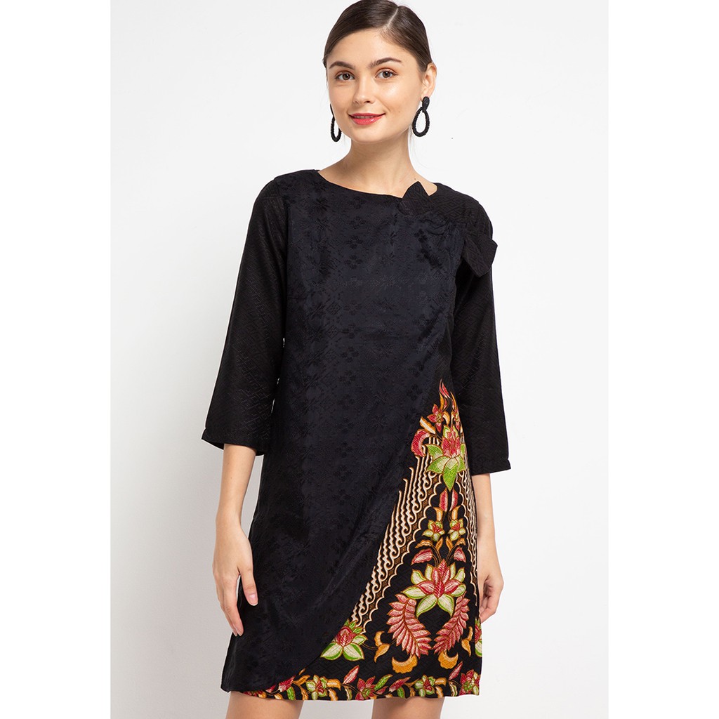 Batik First Dress Tube CrossOver Cut&Sew+Lining