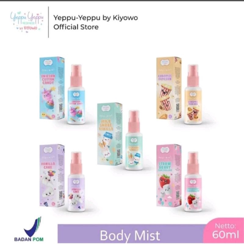 BODY MIST YEPPU YEPPU by KIYOWO 60ML