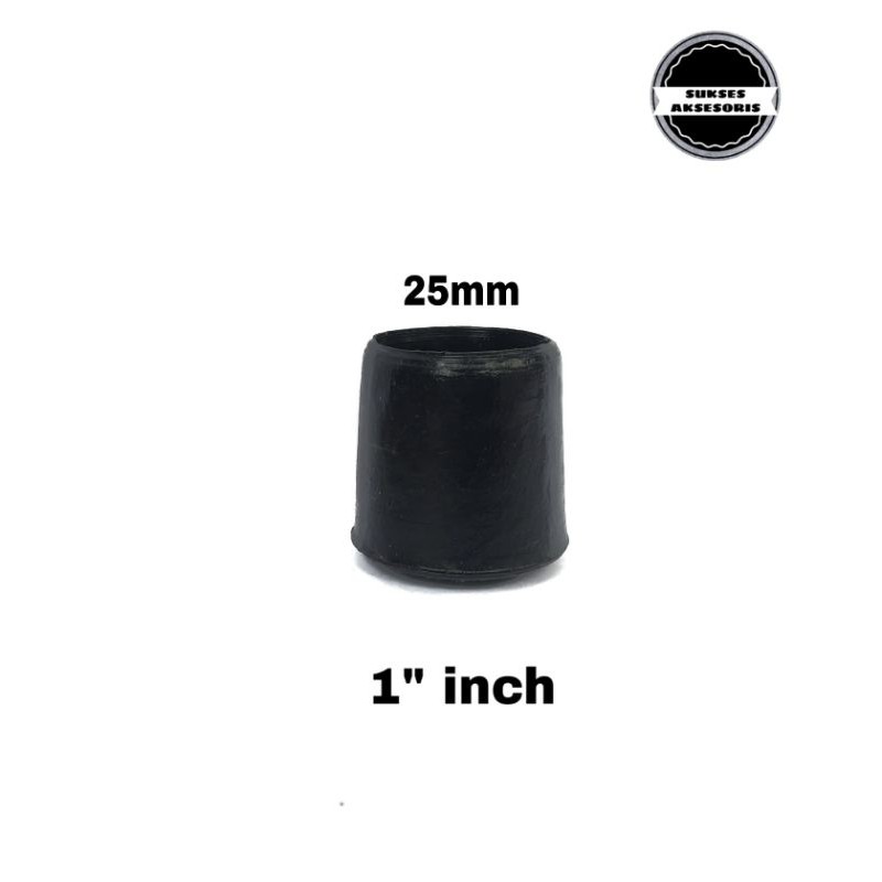 Kaki Karet Pipa untuk Alas Kursi dan Meja 25mm