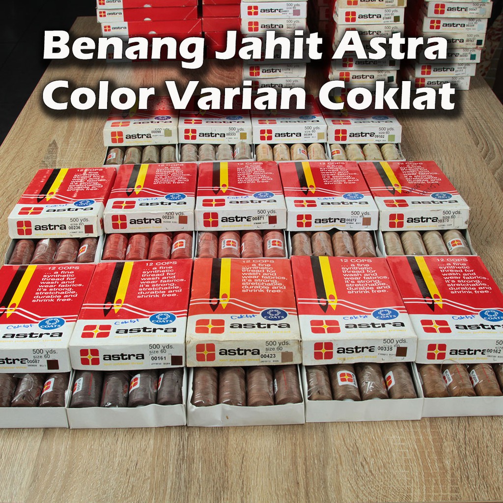 Jual Tokohijabers Benang Jahit Astra Varian Coklat Shopee Indonesia