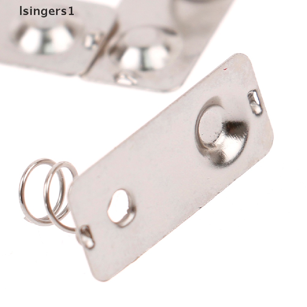 (lsingers1) 10pcs / Set Plat slot Baterai Pengganti Bahan Metal Warna Silver Ukuran 21x9mm