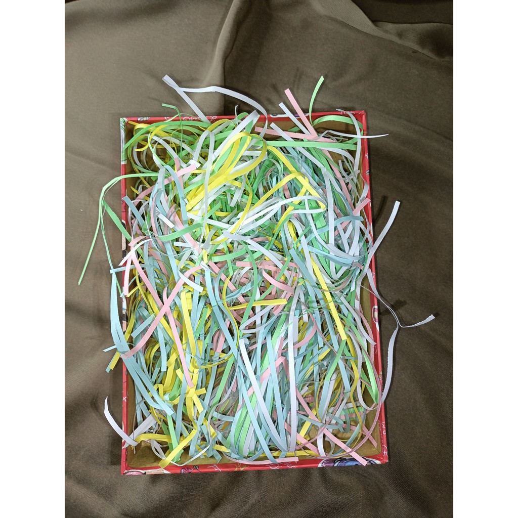 

[Terlaris & Termurah] Kertas Cacah Kertas Serut Shredded Paper Hampers Gift Box warna MIX/Campur