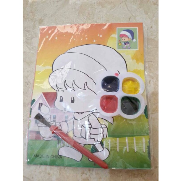 

1 set mewarnai + cat air + kuas dpt 2gambar