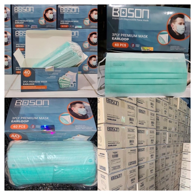 BOSON MASKER EARLOOP 3 FLY 1 KARTON ISI 20 BOX
