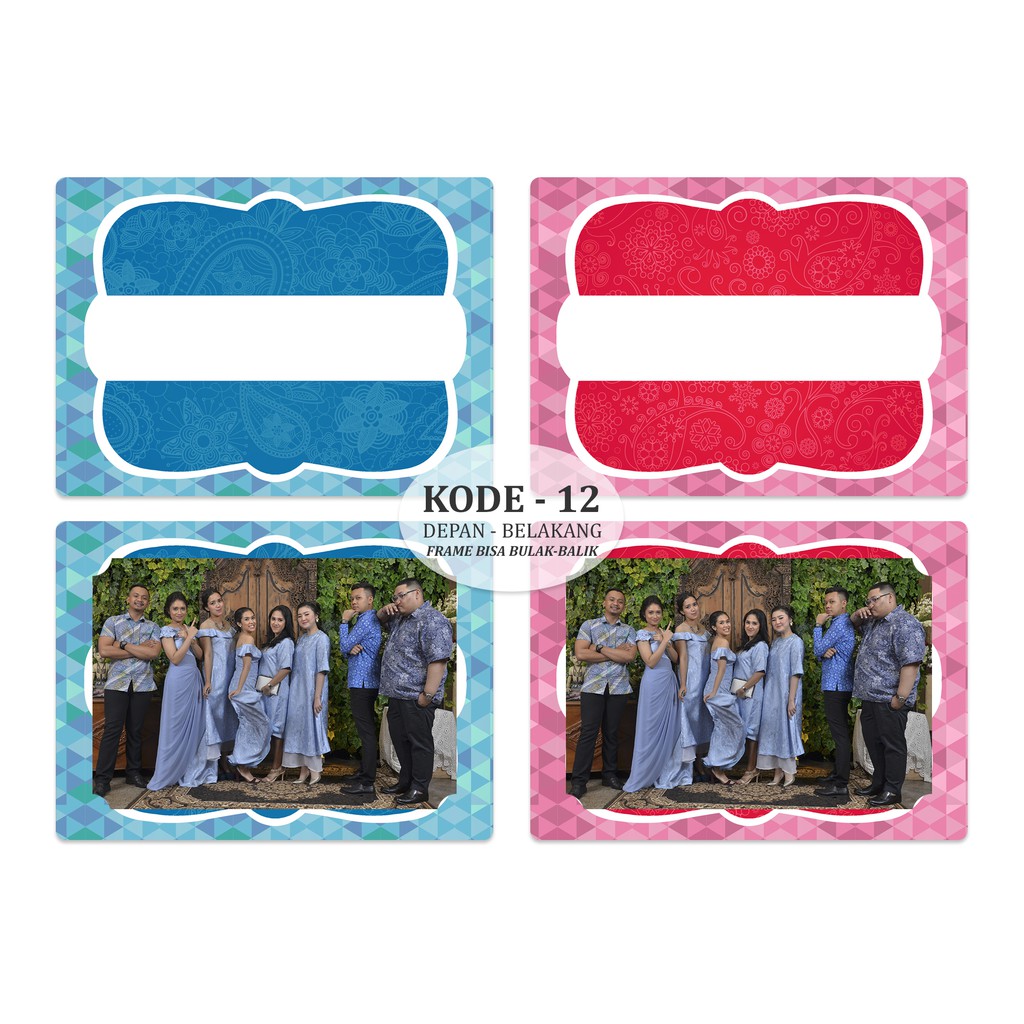 Frame Photobooth / fotobooth 4R bahan karton tebal 310gr | Kode - 12