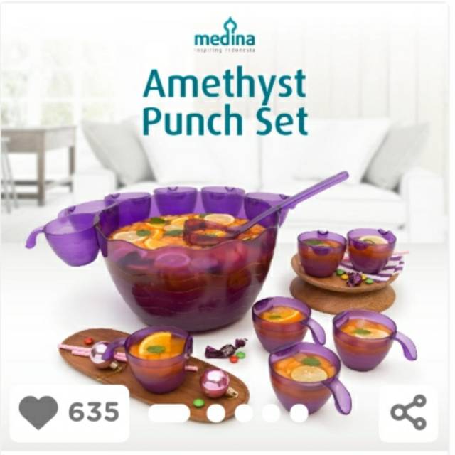 

Medina Amethyst Punch Set