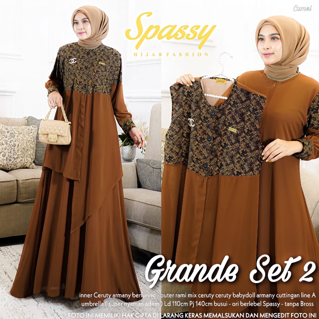 Grande Set 2 Gamis Busui Super Nyaman by Spassy / 047