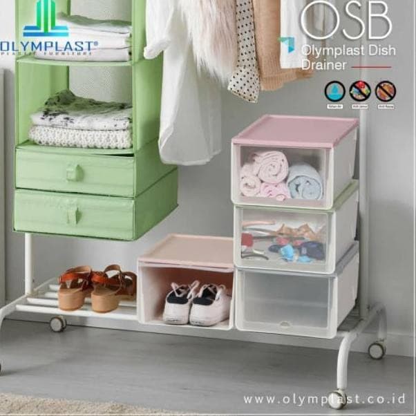 OLYMPLAST STORAGE BOX OSB CONTAINER BOX PLASTIK KOTAK SEPATU SANDAL