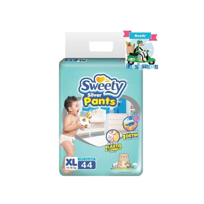 terlaris pampers sweety silver XL44 / sweety pants xl 44 murah