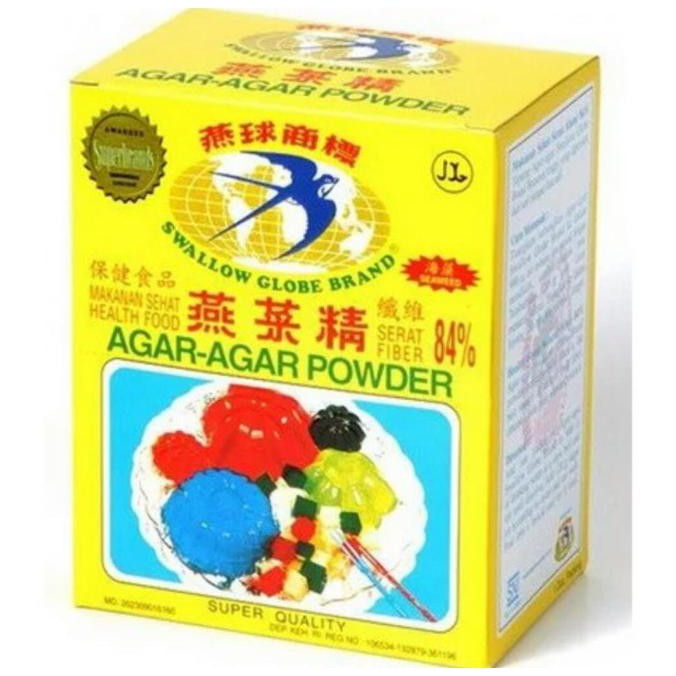 

AGAR AGAR SWALLOW GLOBE 1 box isi 12 sachet - Hijau