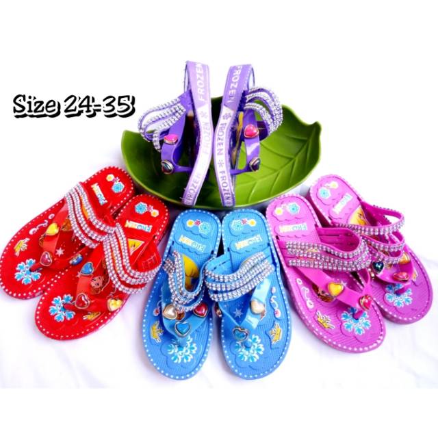 Promo Sandal karet  anak karakter Frozen  Shopee Indonesia