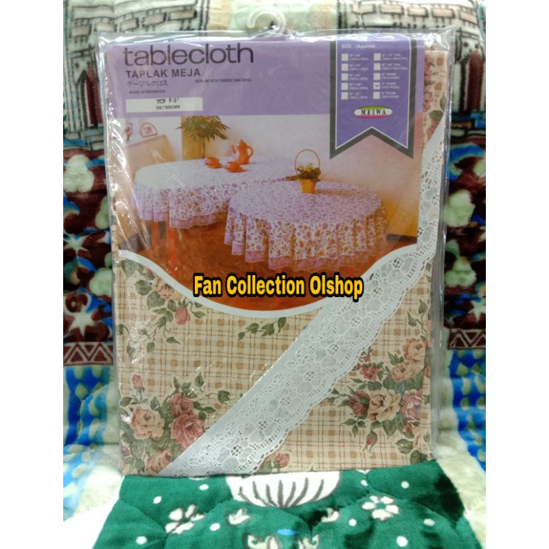 Taplak Meja Makan Waterproof Bulat 6 Kursi 178cm Premium Taplak Meja Makan Waterproof Bulat 6 Kursi 178cm Premium