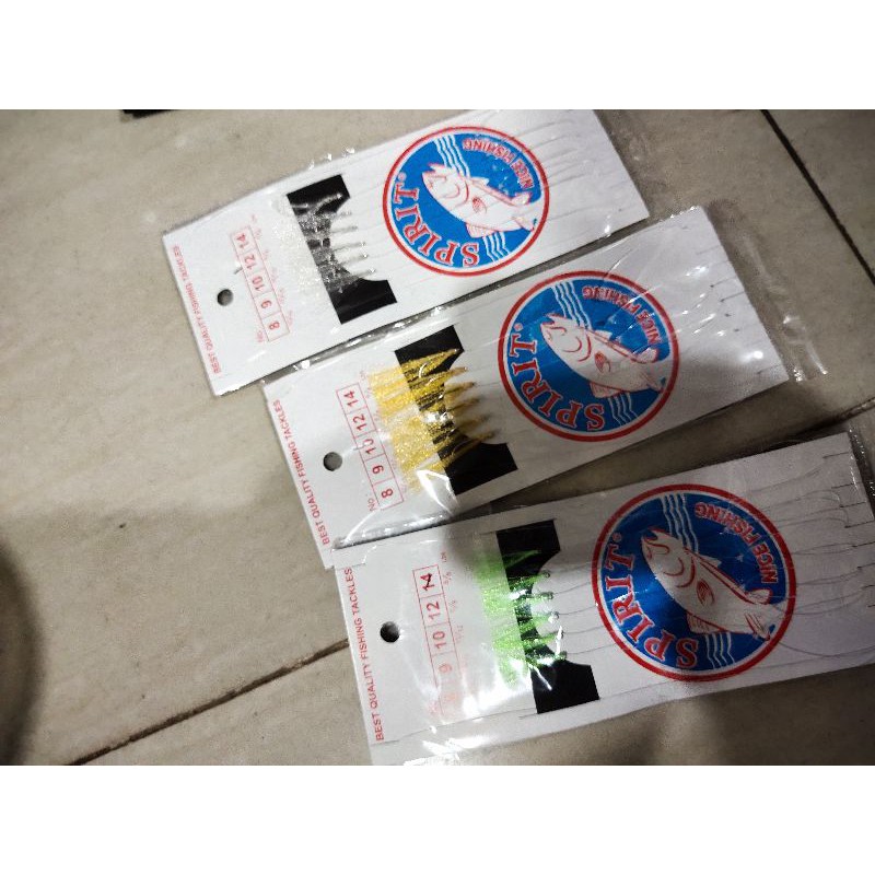 Pancing kotrekan spirit rangkaian set untuk kotrek cari ikan umpan merk spirit