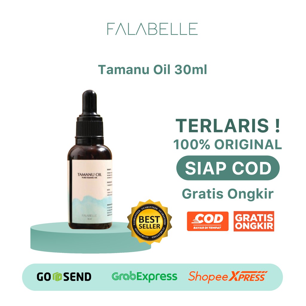 Falabelle Bundling Duo Bebas Jerawat 1 (Falabelle Tamanu Oil 30 ml &amp; Falabelle Miracle Cica Gold Serum 15 ml)