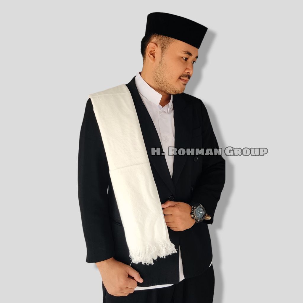 Bisa Cod Sorban Motif Kombinasi Persegi Sorban Santri Ustadz Sorban Haji Arafat H. Rohman Aydin