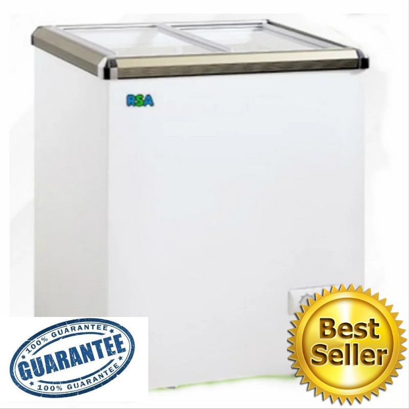 PROMO CHEST FREEZER SLIDING RSA XS-110 KAPASITAS 100L GARANSI RESMI