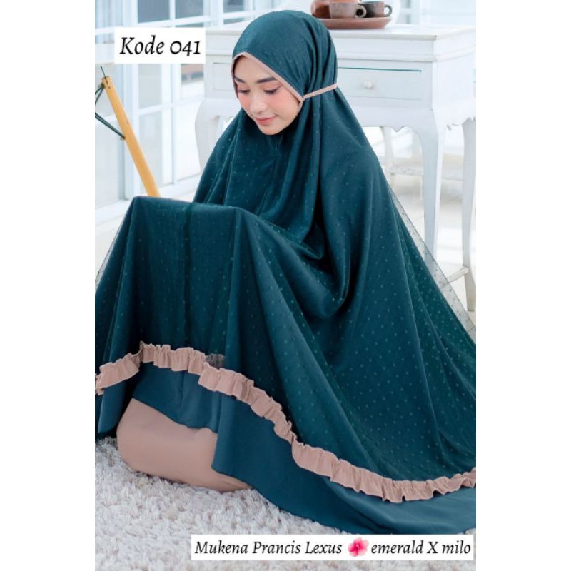 MUKENA DEWASA WOLFIS TULLE BY DALANOVA PRANCIS LEXUS