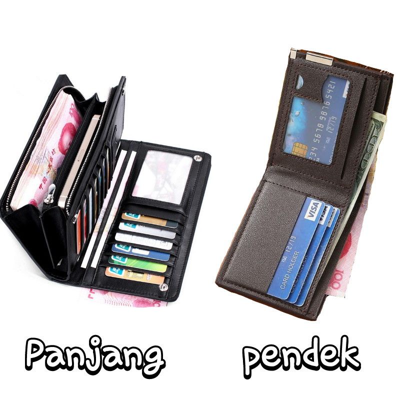 Dompet wallet import niike / dompet kulit hitam lipat remaja/ Dompet adiidas