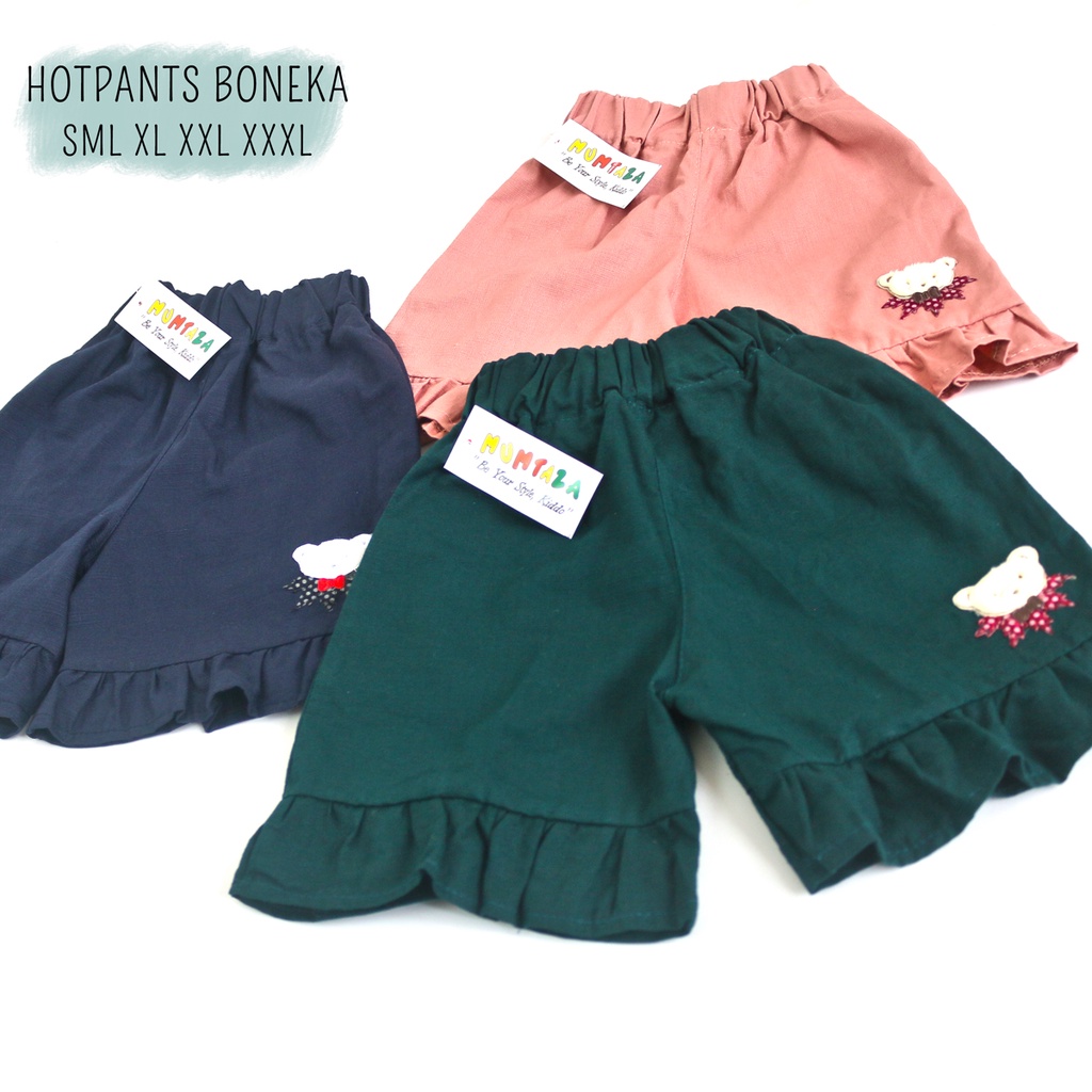 Hotpants boneka ruffle SML XL XXL I  Celana pendek Anak  I  Daily Pant